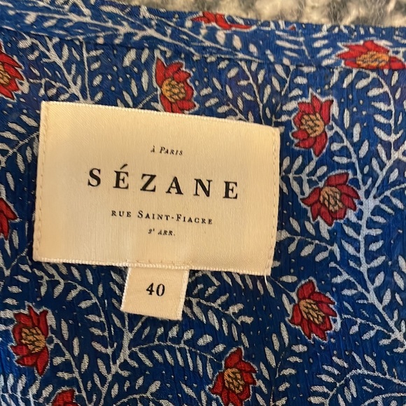 Sezane blue ‘Paloma’ blouse - Picture 6 of 7